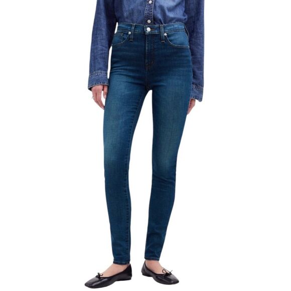 Madewell 10" High-Rise Skinny Jeans in Alabara Wash - Picture 1 of 13